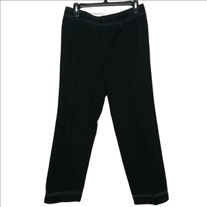 Linda‎ Allard Ellen Tracy Pants Women's Black Size 6 Trousers Straight Leg Dress